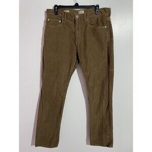 J Crew Pants Mens 33x32 Brown Corduroy 770 Straight Fit Preppy Office Casual